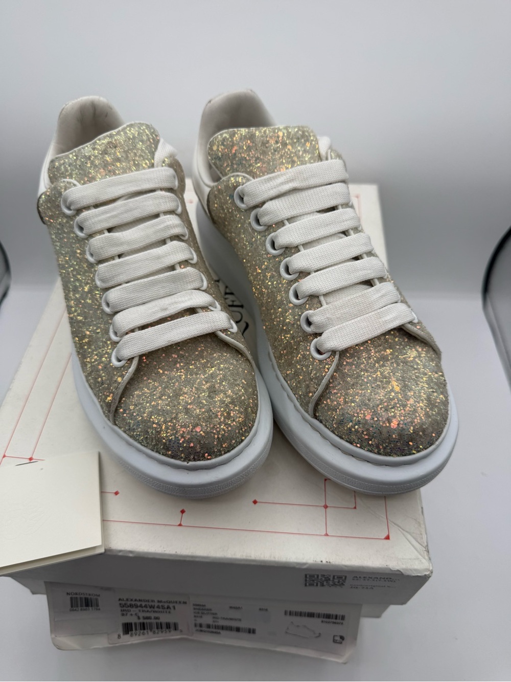 Alexander McQueen gorgeous  Ice Glitter sneakers 🔥🔥🔥